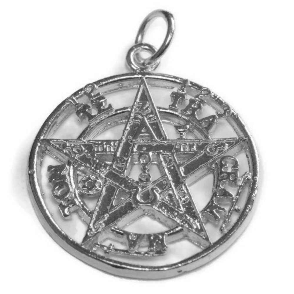 Tetragrammaton Charm Pendant .925 Sterling Silver